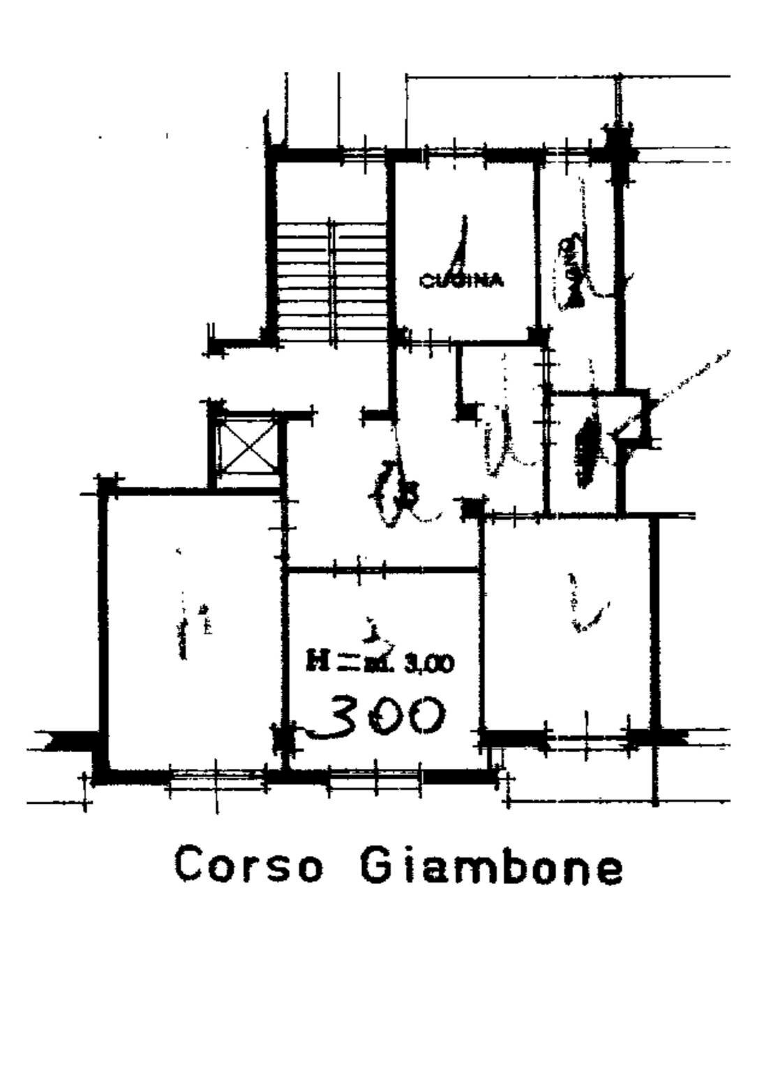 Quadrilocale corso Eusebio Giambone, 63, Torino (zona Lingotto) - planimetria 1