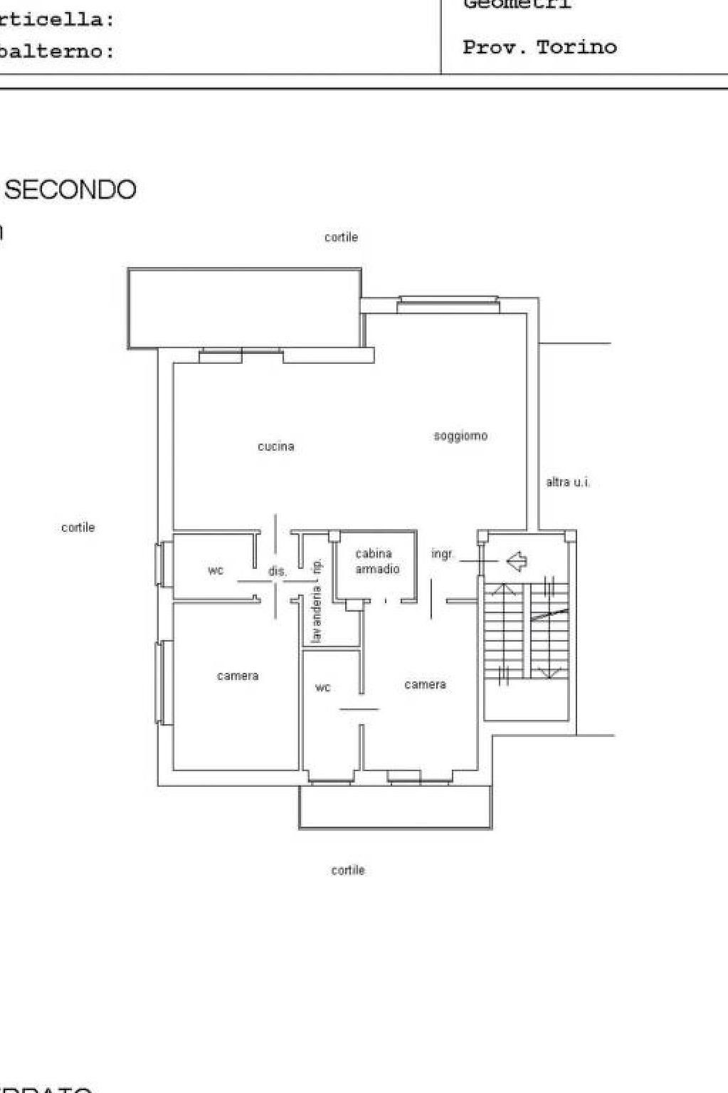 Quadrilocale via Italia, 4, San Mauro Torinese - planimetria 1