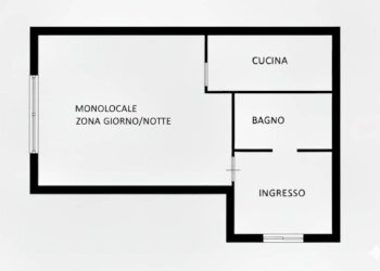 Planimetria - Monolocale via San Secondo, 30, Torino (zona Crocetta) - foto 25