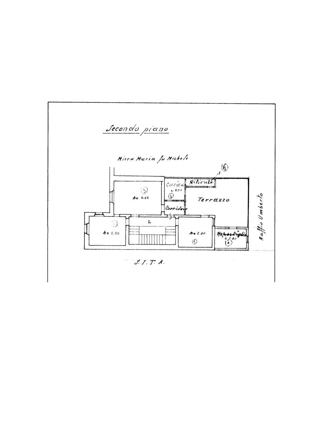 Three-room apartment via Barone Nicola Nisco, 87, San Giorgio del Sannio - floor plans 1