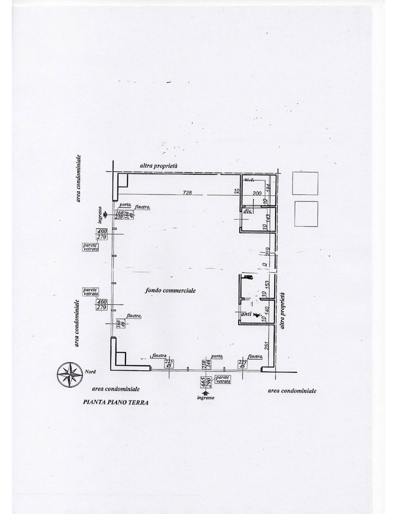 Foto 7 - Attività Commerciale via Lavoria
 
1, Crespina Lorenzana - planimetria 1