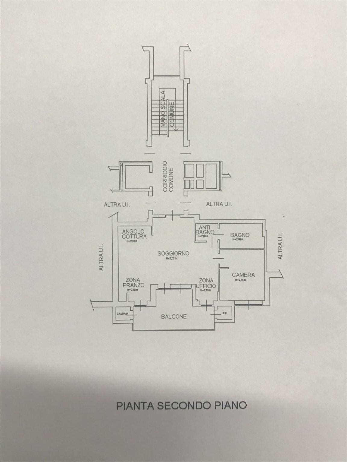 Three-room apartment via Don Giuseppe Brovero, 8, Castiglione Torinese - floor plans 1