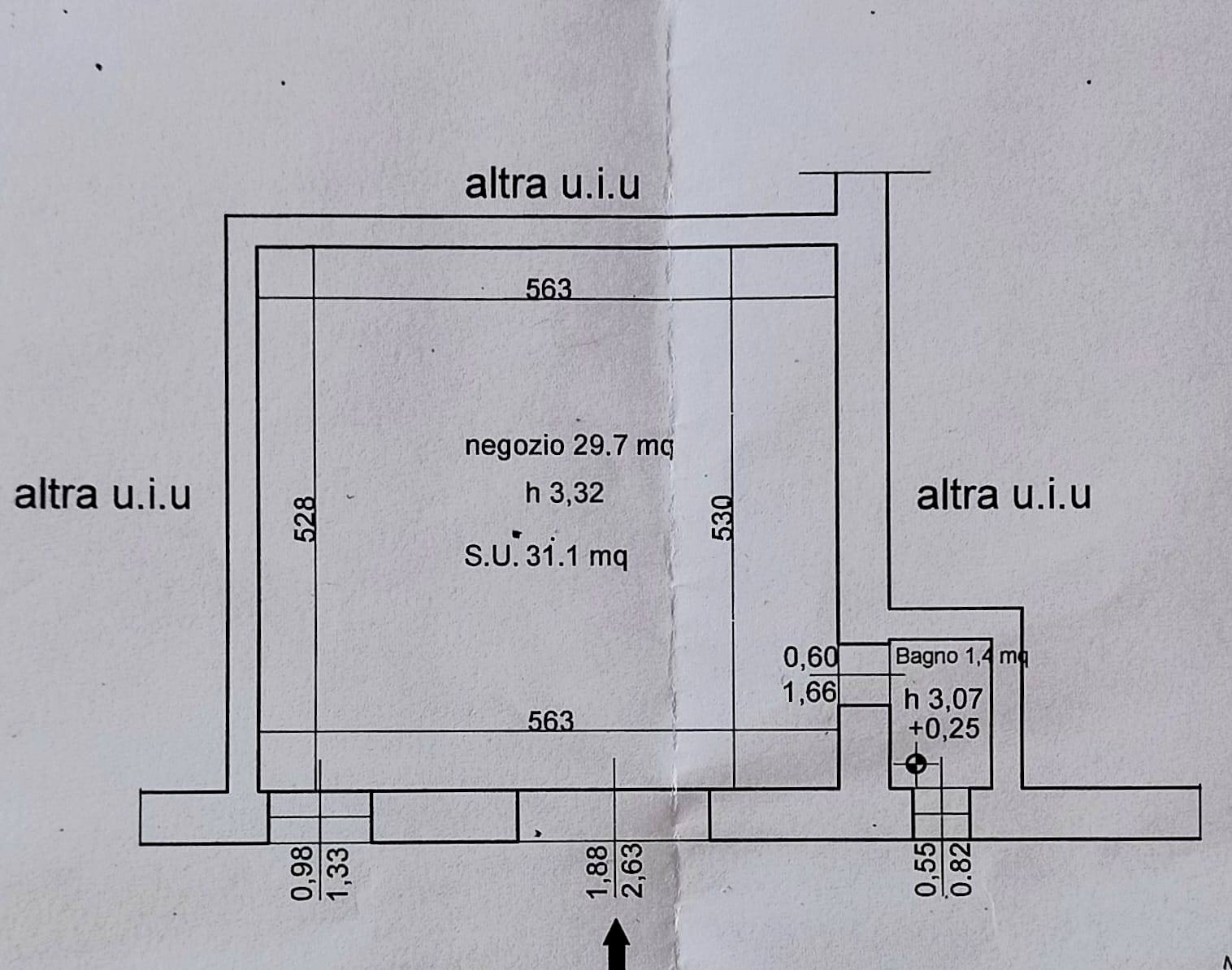 Foto 5 - Attività Commerciale Piazza Mazzini
 
1, Livorno - planimetria 1