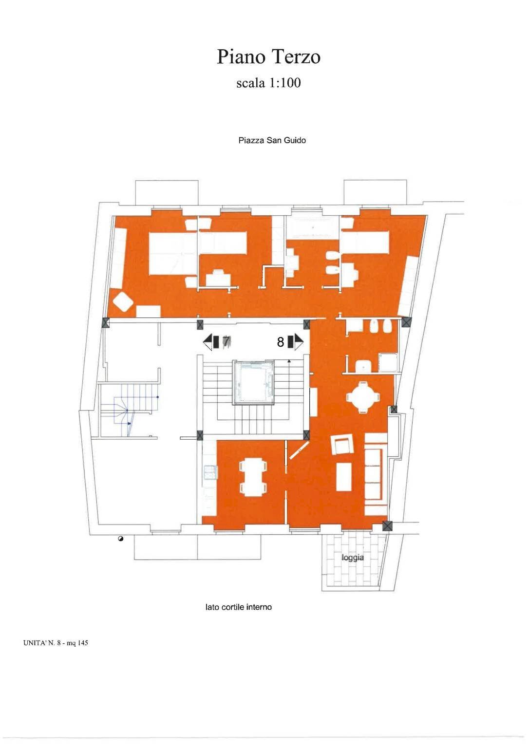 Appartamento piazza San Guido, 26, Acqui Terme - planimetria 1