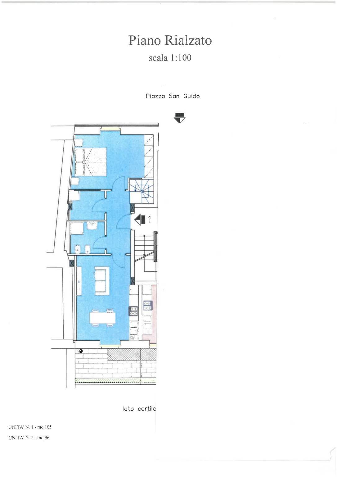 Trilocale piazza San Guido, 26, Acqui Terme - planimetria 1