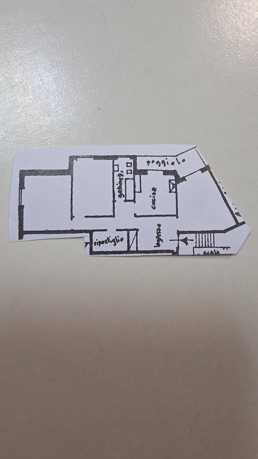 Trilocale via dei Carpentieri, Genova (zona Sampierdarena) - planimetria 1