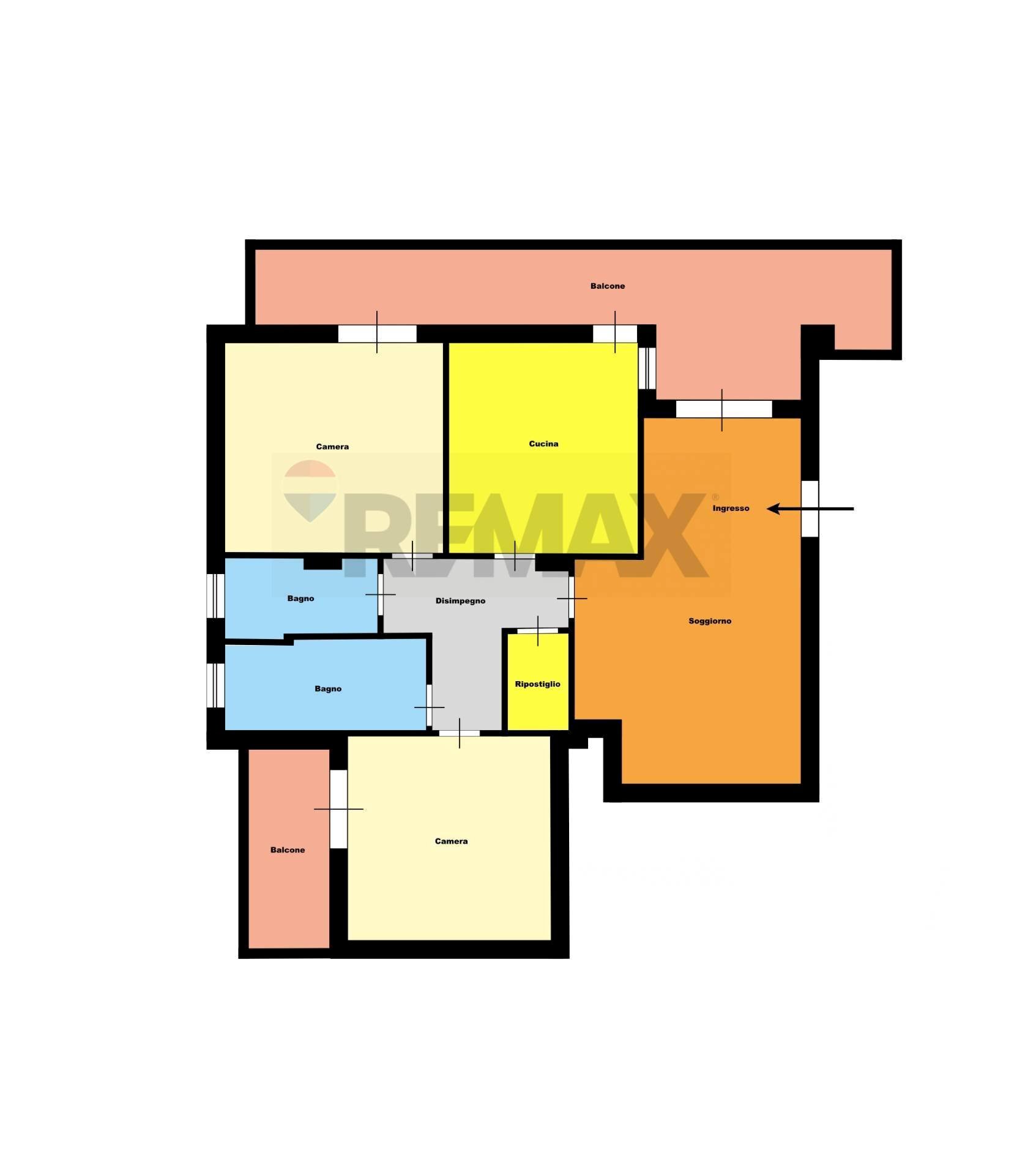Pianta 2D - Trilocale VIA GIORDANO BRUNO
 
24, Marano di Napoli - planimetria 1