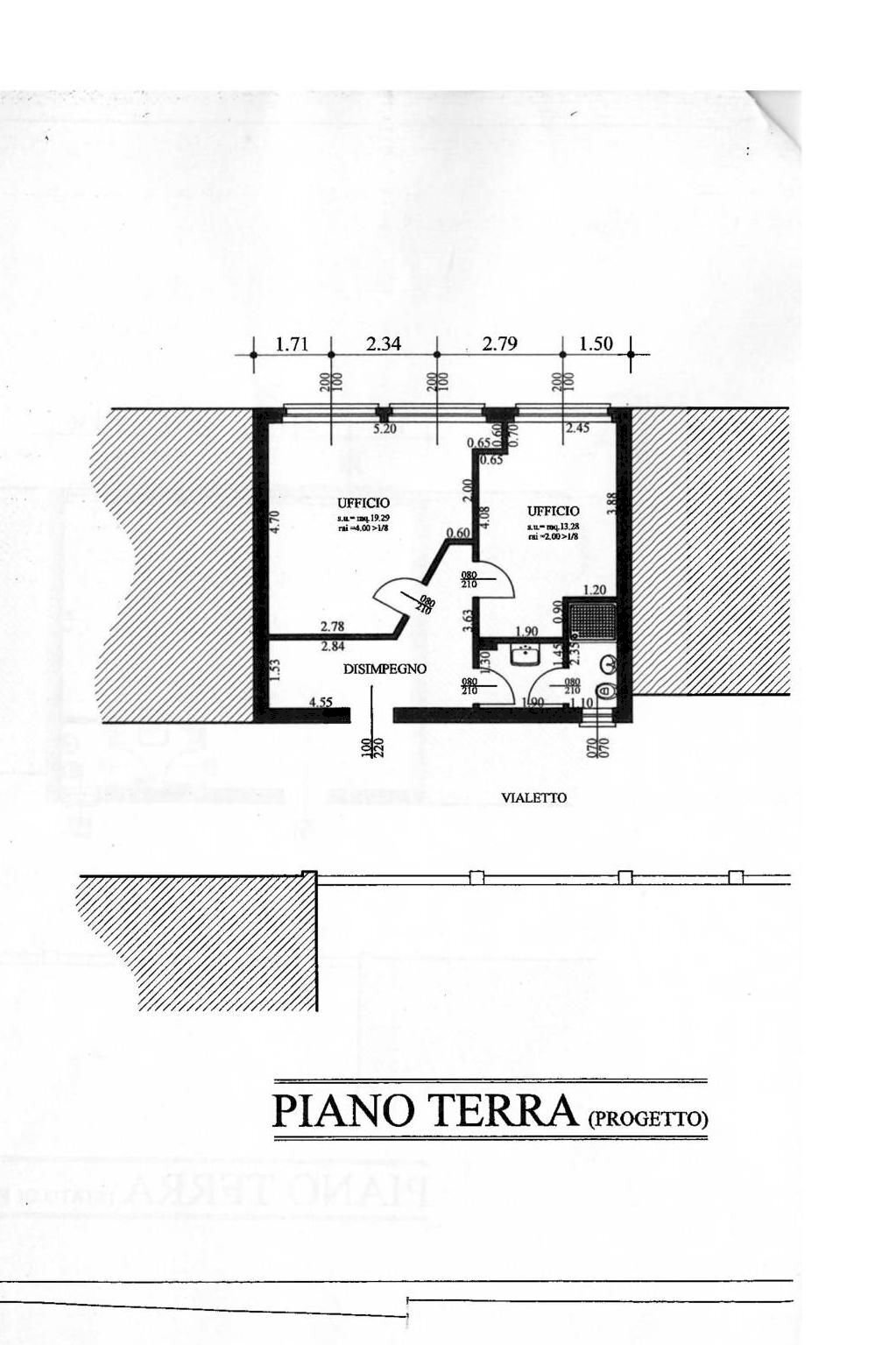 Office via Ludovico Ariosto, 10, Monza - floor plans 1