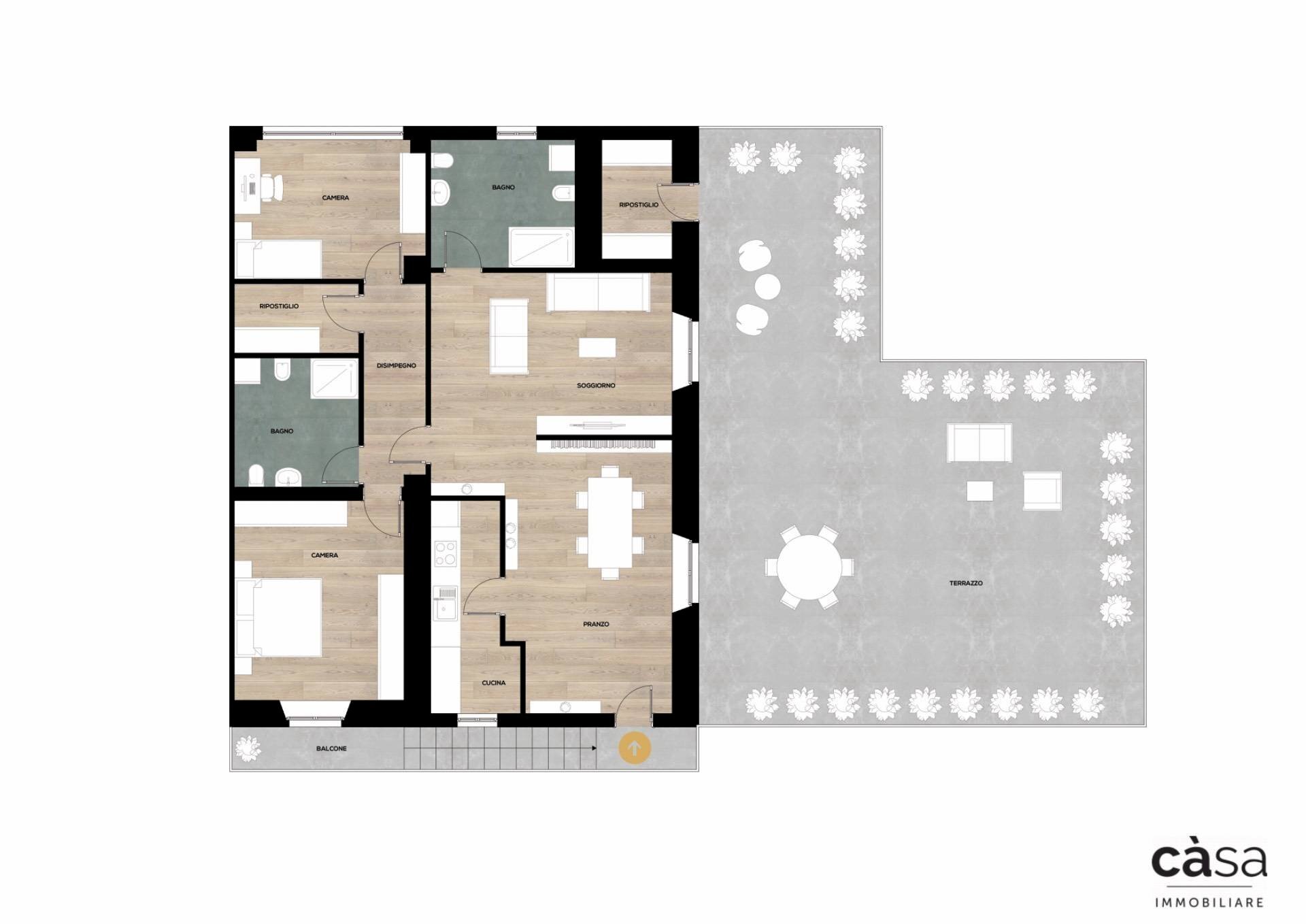 Foto 43 - Casa semi indipendente VIA DEI MULINI
 
24, Malnate - planimetria 1