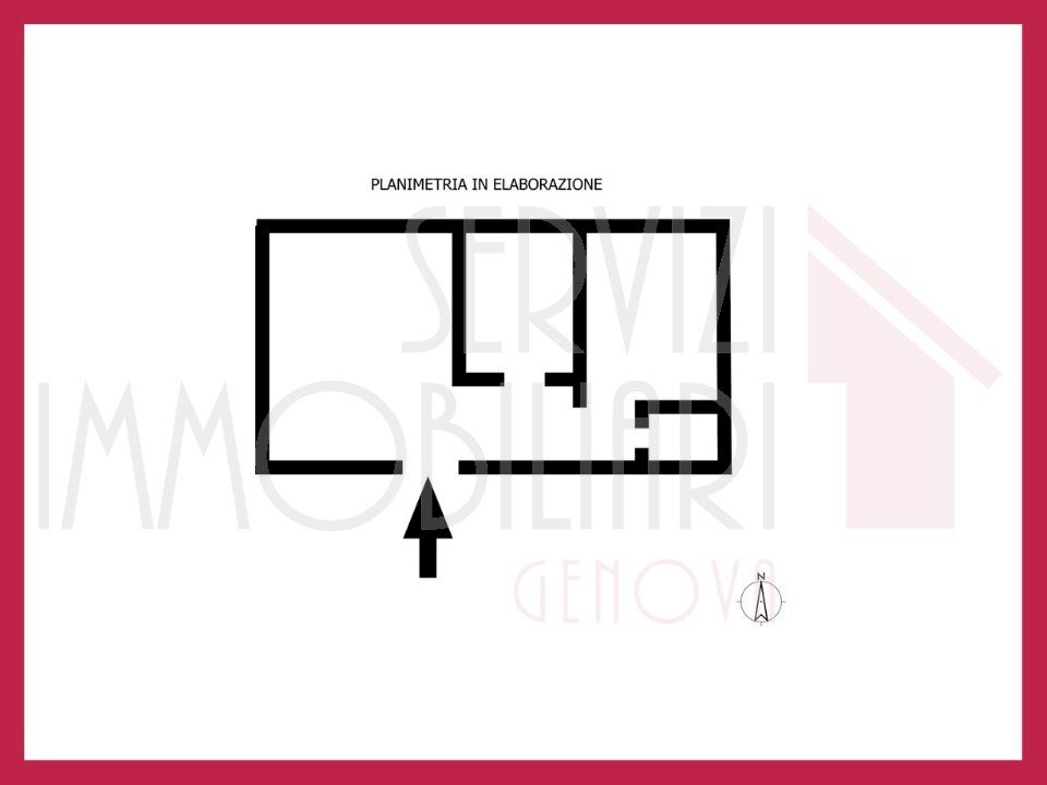 Quadrilocale via Bonifacio, Genova (zona Marassi) - planimetria 1