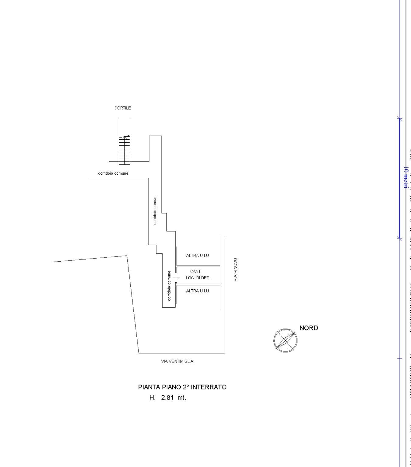 Appartamento via Ventimiglia, 188, Torino (zona Nizza Millefonti) - planimetria 1