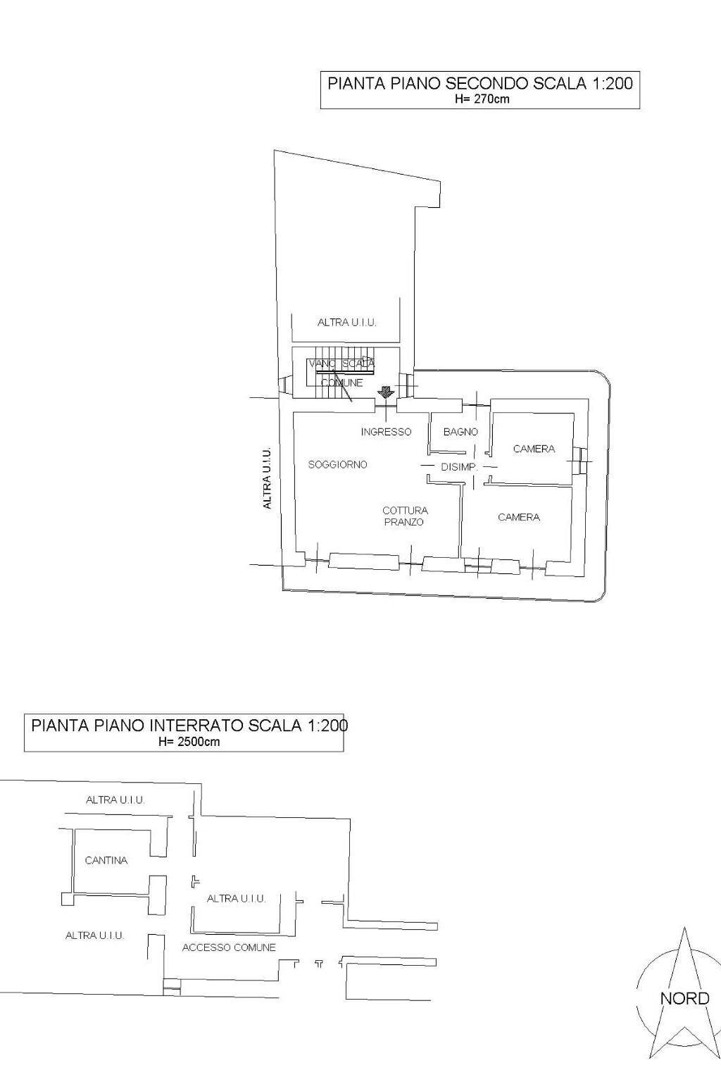 Three-room apartment via Roma, 93, Rubiana - floor plans 1