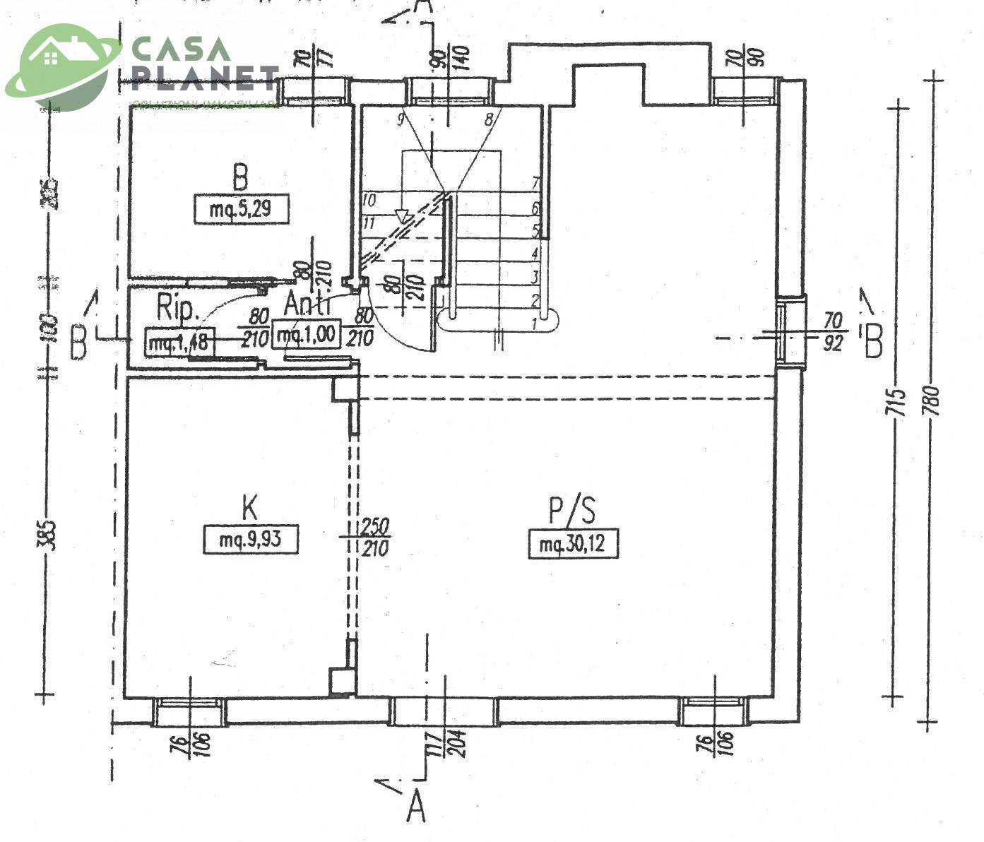 Foto 23 - Casa semi indipendente VIA SELVE, Mogliano Veneto - planimetria 1