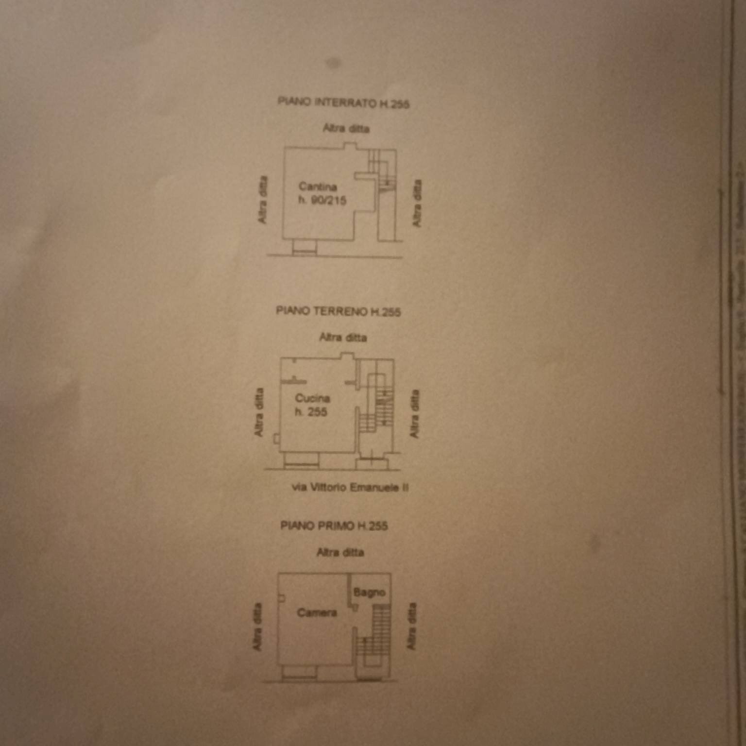 Rustic via Vittorio Emanuele II, Calliano - floor plans 1