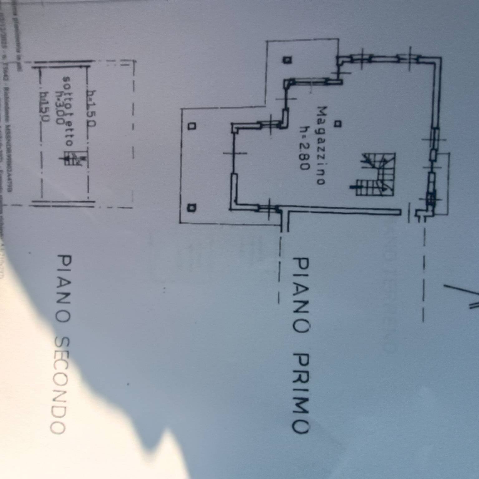 Rustic strada Vairo Menga, Moncalvo - floor plans 1