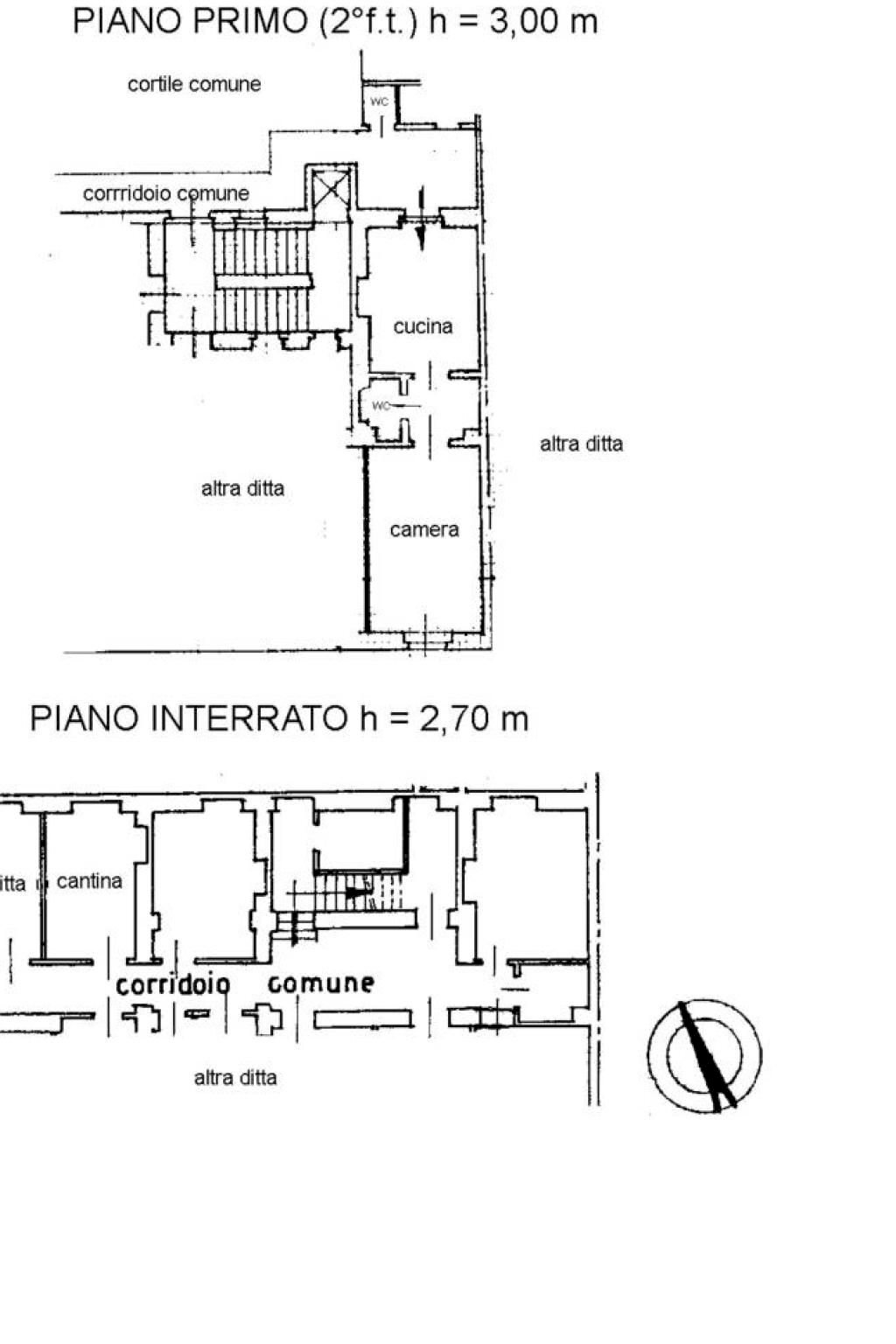 Two-room apartment via Claudio Luigi Berthollet, 27, Torino (neighborhood San Salvario) - floor plans 1