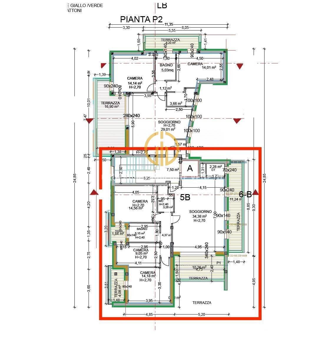 Foto 6 - Appartamento Strada di Santa Bona Vecchia
 
8, Treviso - planimetria 1