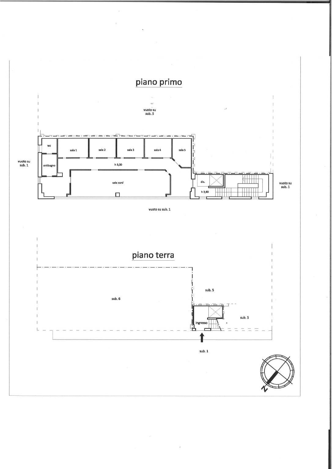 Ufficio via Circonvallazione, 23, Castelletto Stura - planimetria 1