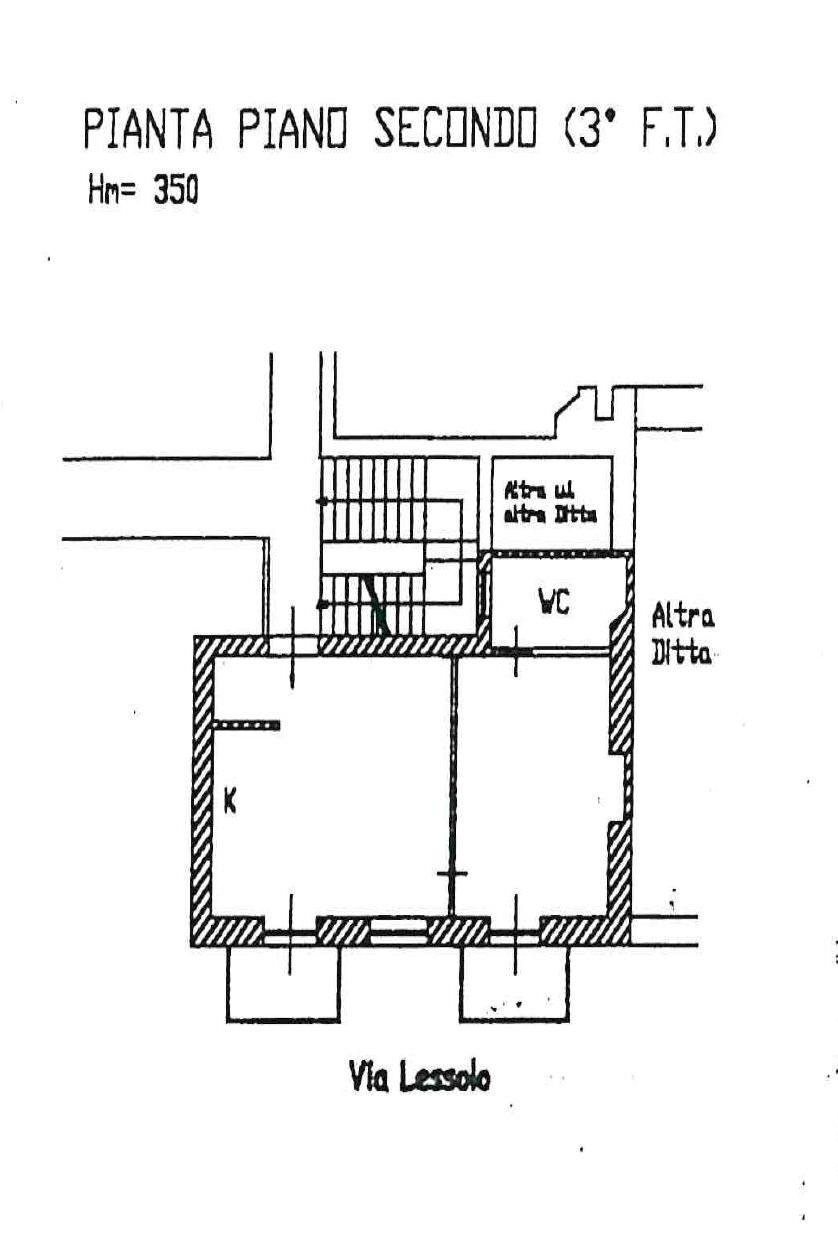 Two-room apartment via Lessolo, 26, Torino (neighborhood Vanchiglietta) - floor plans 1