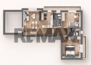 Pianta 3D - Three-room apartment via San Giovanni Bosco
 
7, Casorate Sempione - photo 23