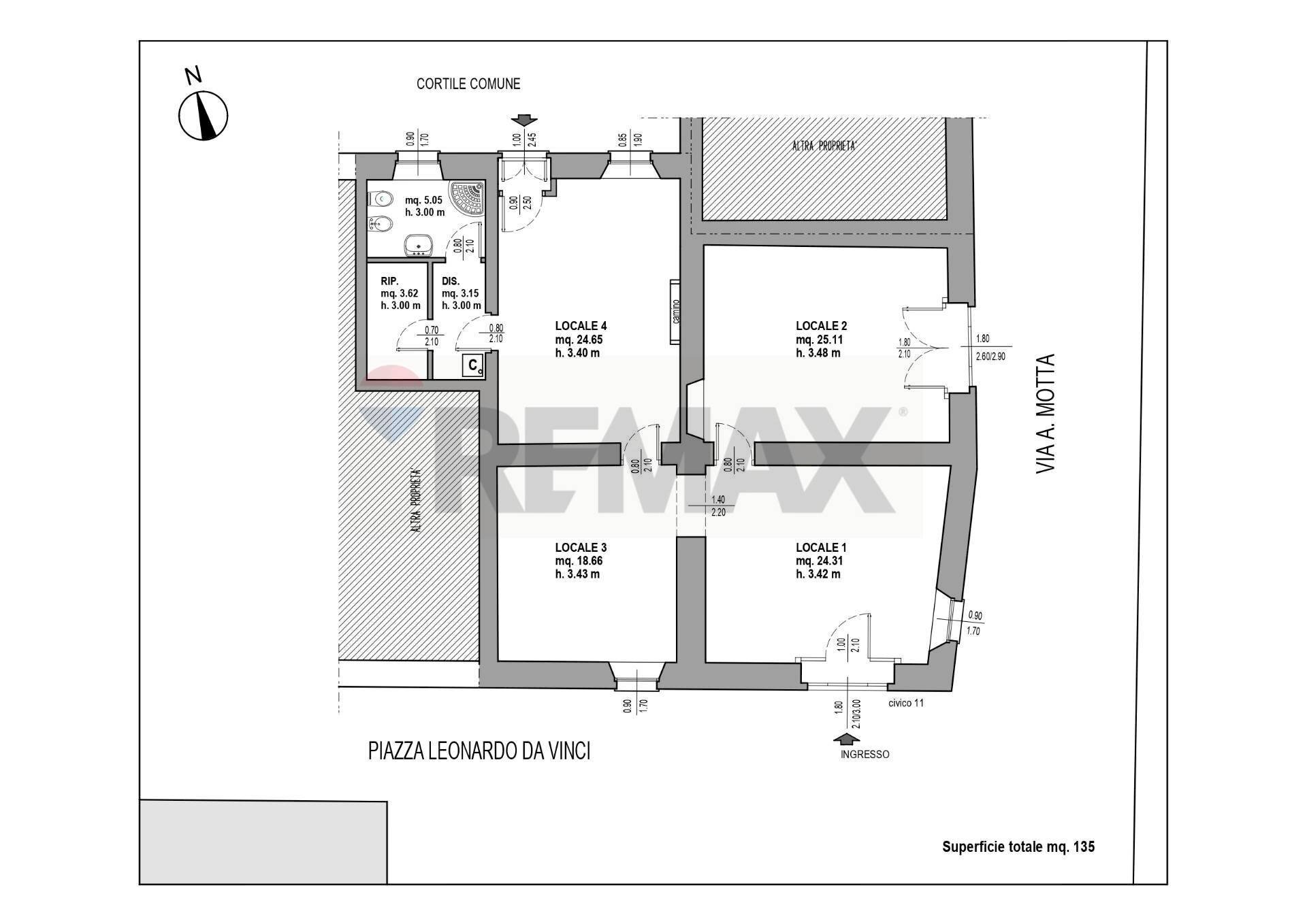 Pianta 2D - Ufficio piazza Leonardo da Vinci
 
11, Vaprio d'Adda - planimetria 1