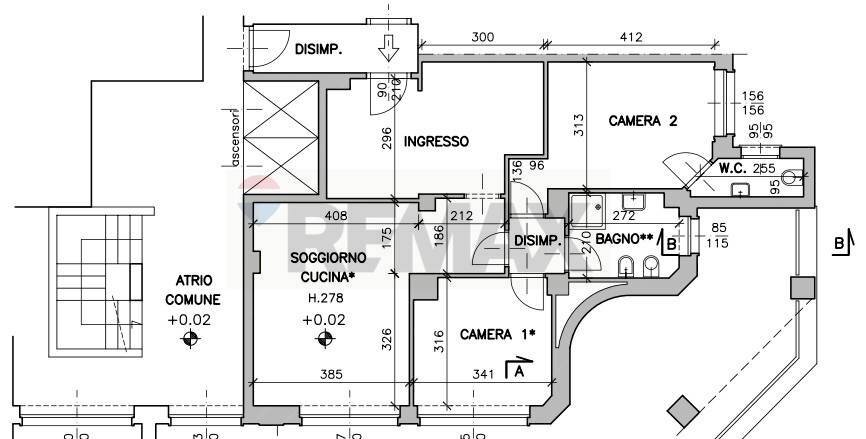 Pianta 2D - Trilocale Via Giovanni Pascoli
 
1, Gallarate - planimetria 1
