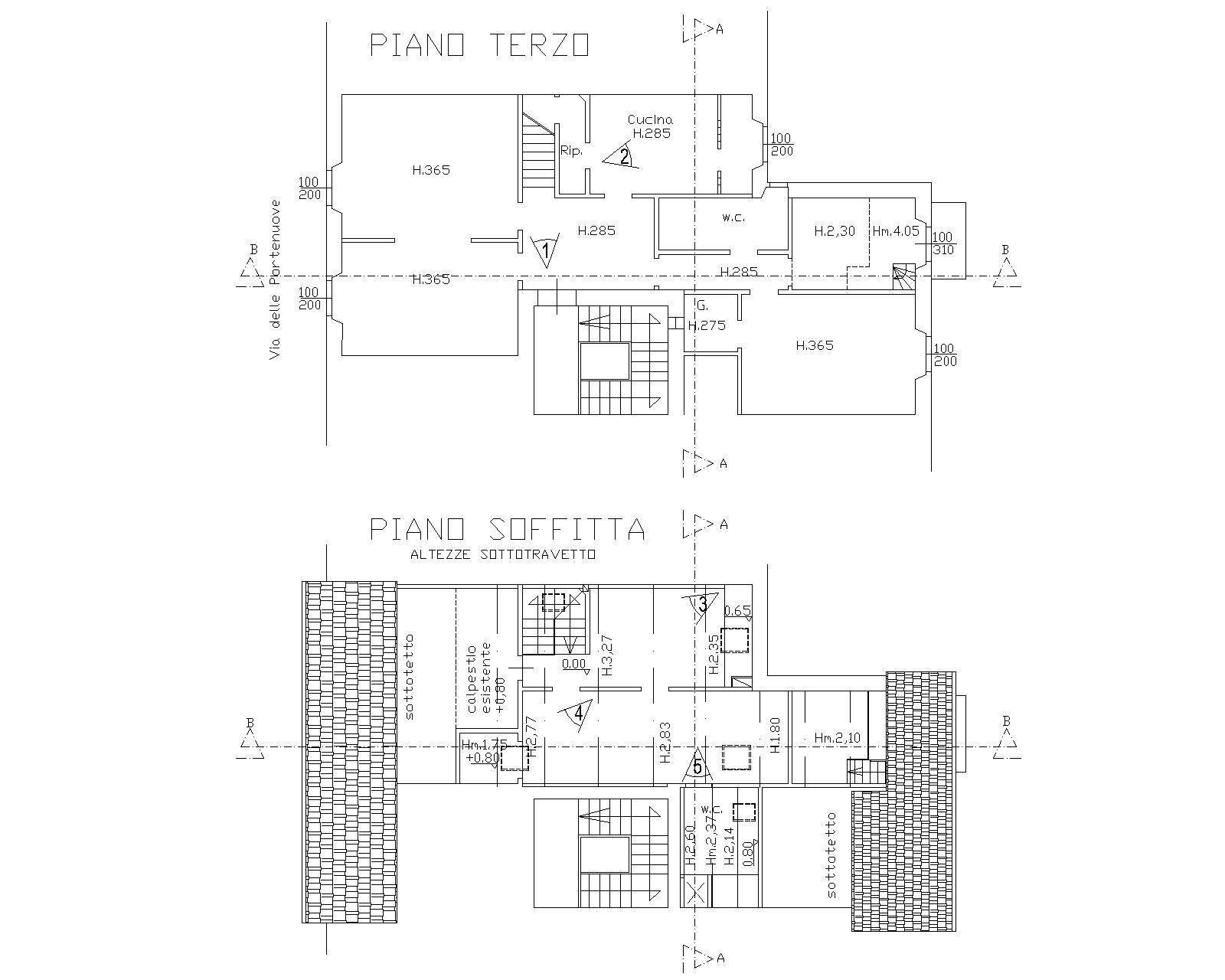 Apartment piazzale della Porta al Prato, Firenze (neighborhood Santa Maria Novella) - floor plans 1