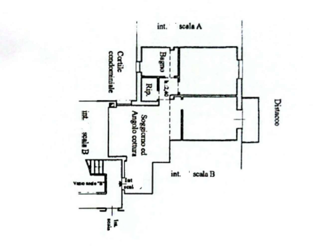 plan - Trilocale via cei, Genova (zona Borgoratti) - planimetria 1