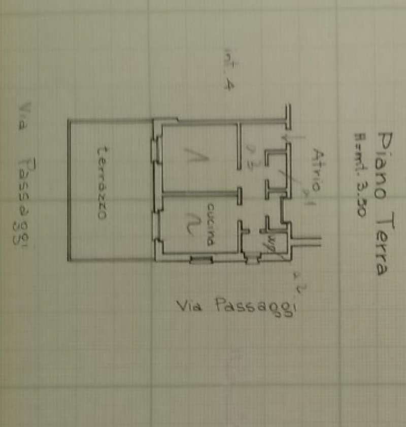 plan - Bilocale via Annibale Passaggi, Genova (zona San Martino) - planimetria 1