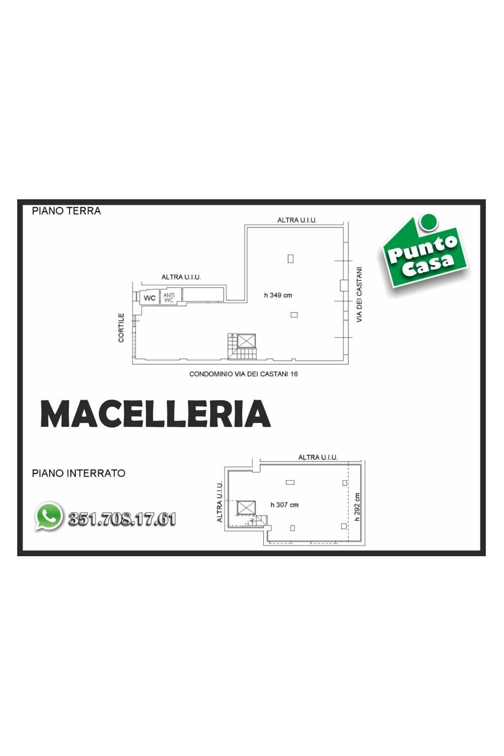 Alimentari - Gastronomia via dei Castani, 12, Roma - planimetria 1