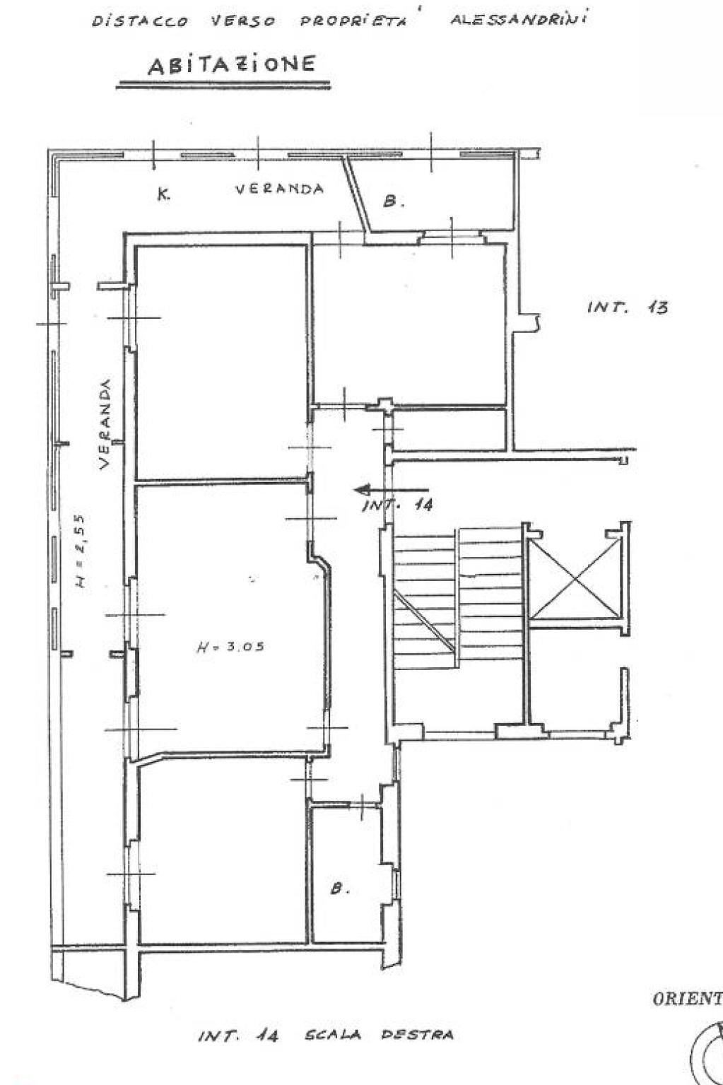 Appartamento via del Velodromo, 71, Roma - planimetria 1
