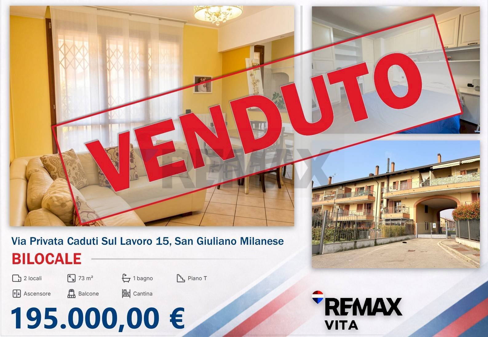 Soggiorno - Bilocale via privata caduti sul lavoro
 
15, San Giuliano Milanese - foto 1