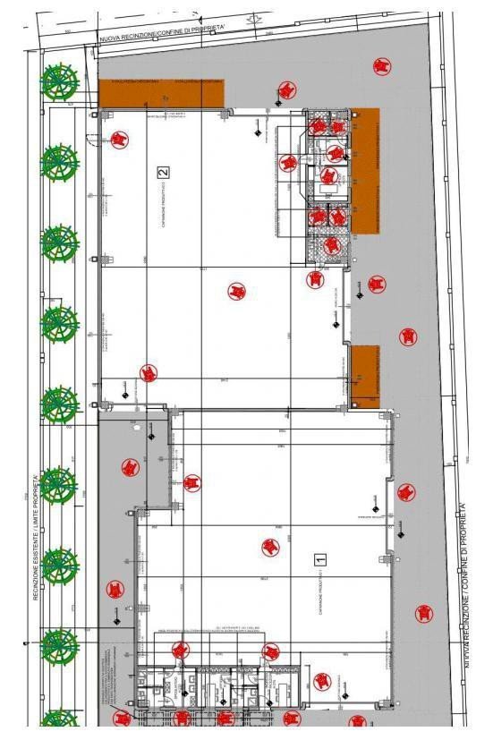 Capannone via Cesare Battisti, Pogliano Milanese - planimetria 1