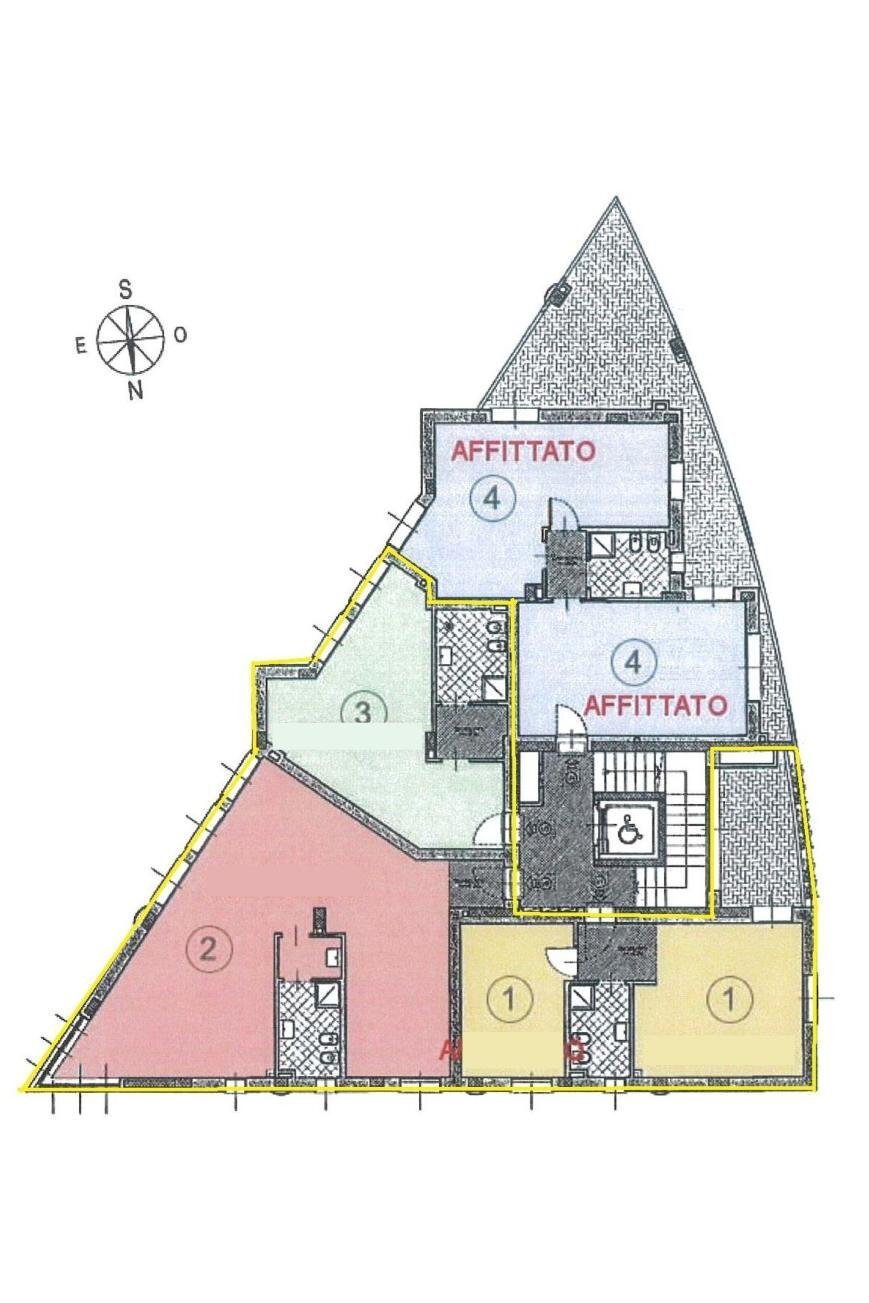 Ufficio via Gaudenzio Ferrari, 18, Saronno - planimetria 1