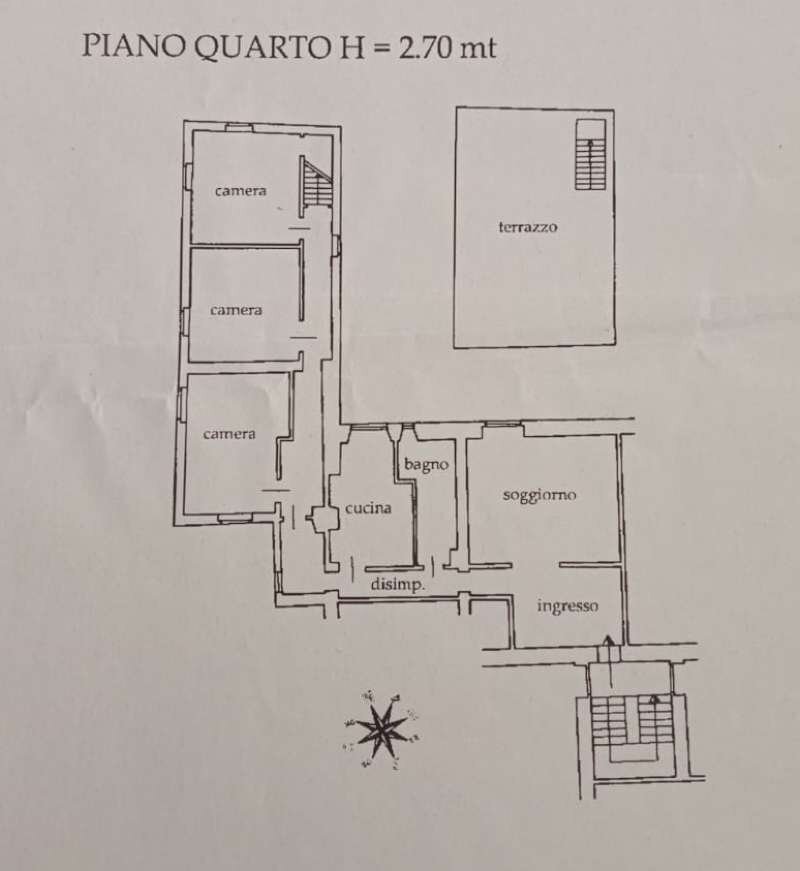 Planimetria  - Appartamento VIA AVIO, Genova (zona Sampierdarena) - planimetria 1