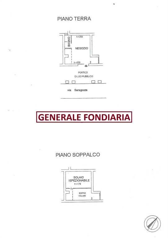 Planimetria - Shop via Saragozza, 181/b, Bologna (neighborhood Costa Saragozza) - photo 2