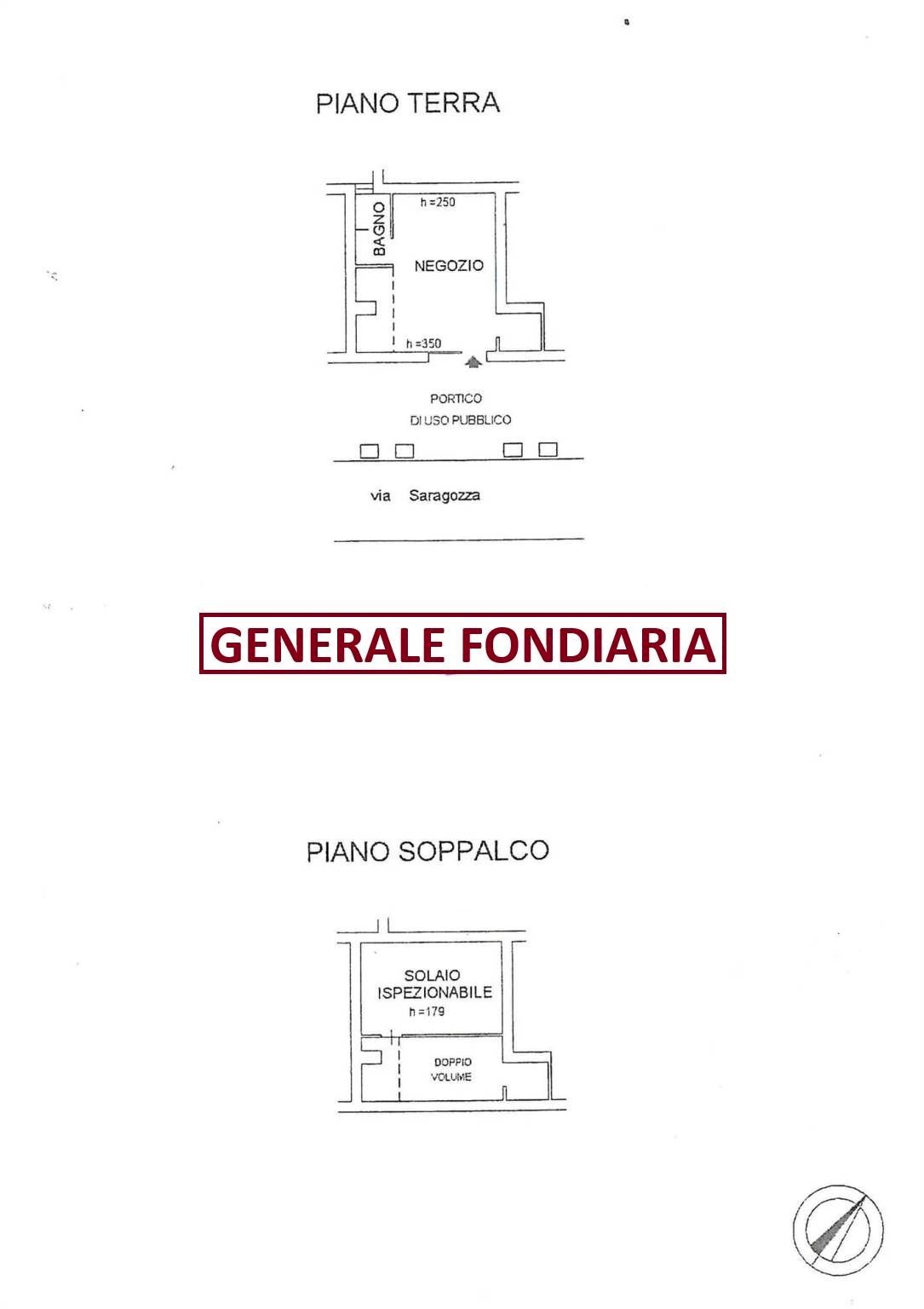 Shop via Saragozza, 181/b, Bologna (neighborhood Costa Saragozza) - floor plans 1