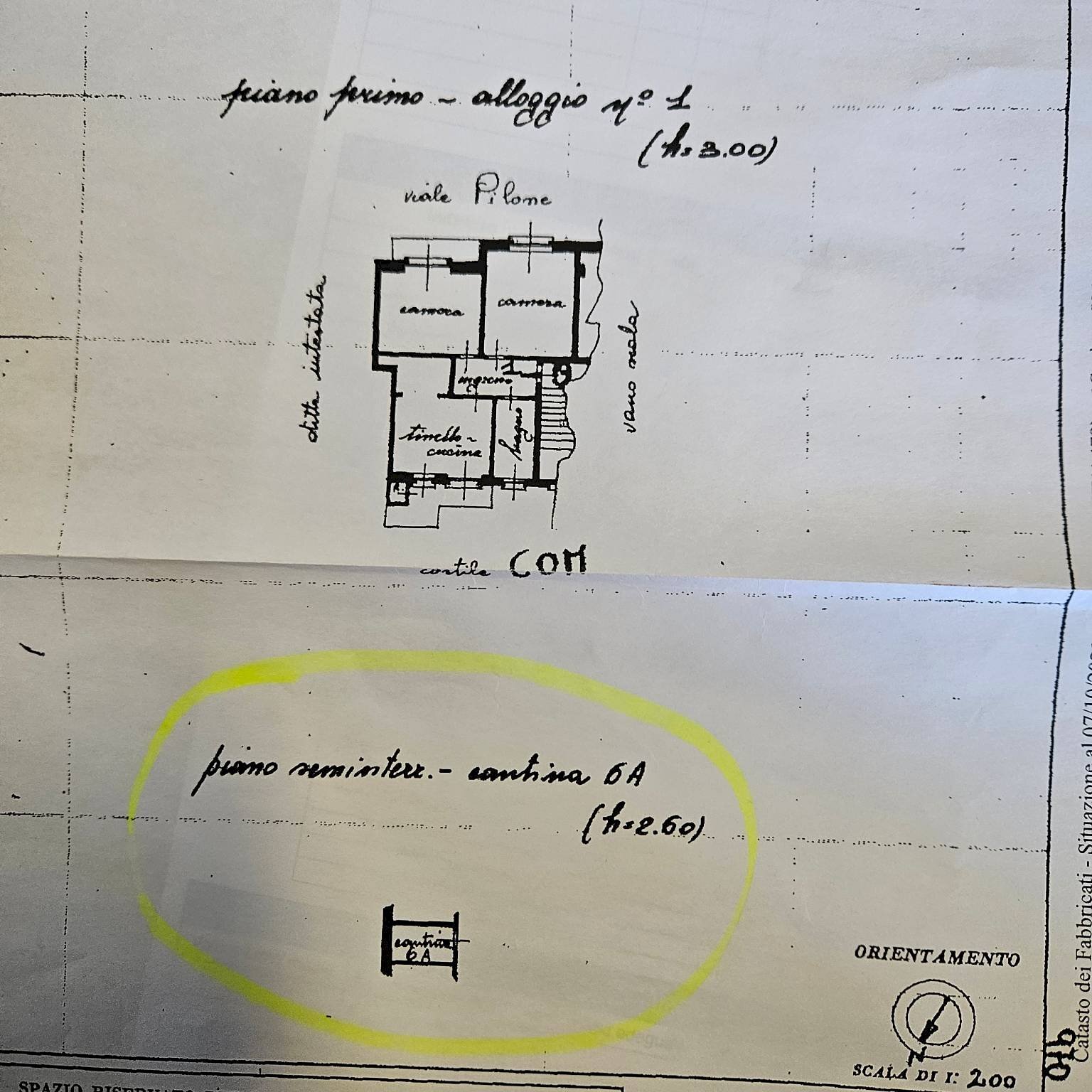 Trilocale viale Pilone, 20, Asti - planimetria 1