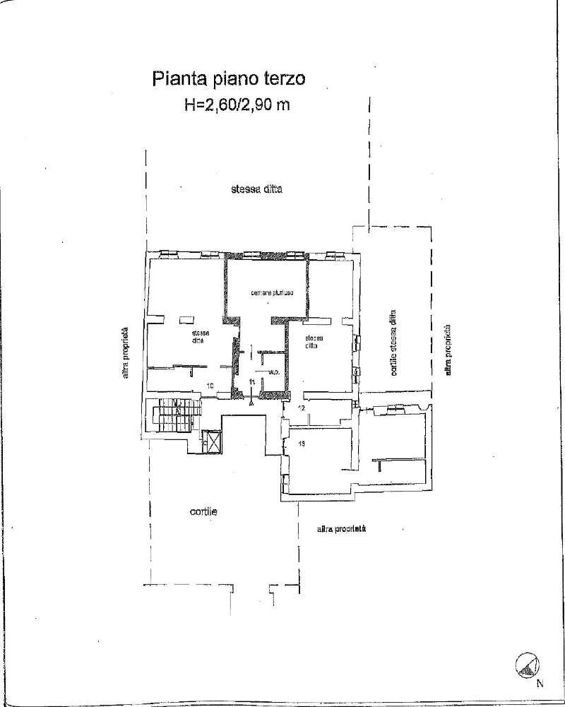 Planimetria - Monolocale via GIOLITTI, 8, Torino (zona Centro) - planimetria 1