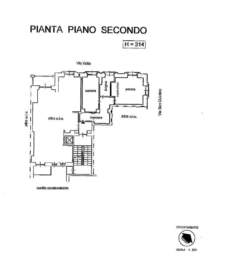 planimetria - Two-room apartment via SAN QUINTINO, 4, Torino (neighborhood Centro) - floor plans 1