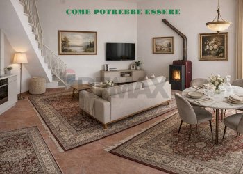 SOGGIORNO-CUCINA - COME POTREBBE ESSERE - Trilocale VICO SECONDO CESARE BATTISTI
 
13, Busso - foto 3