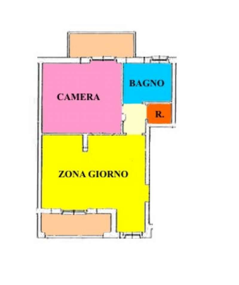 204 - Bilocale largo fontanili, Caselle Lurani - planimetria 1