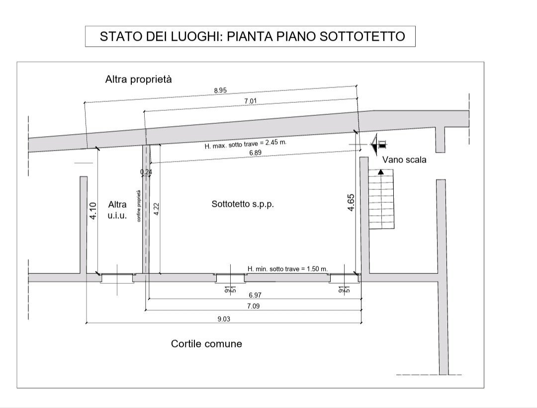 Bilocale via Medolago, 6, Terno d'Isola - planimetria 1