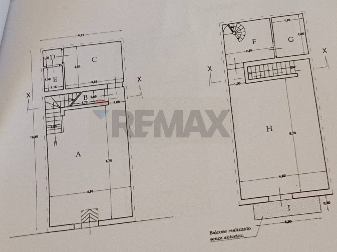 Pianta 2D - Commercial Premises Terrasini - floor plans 1