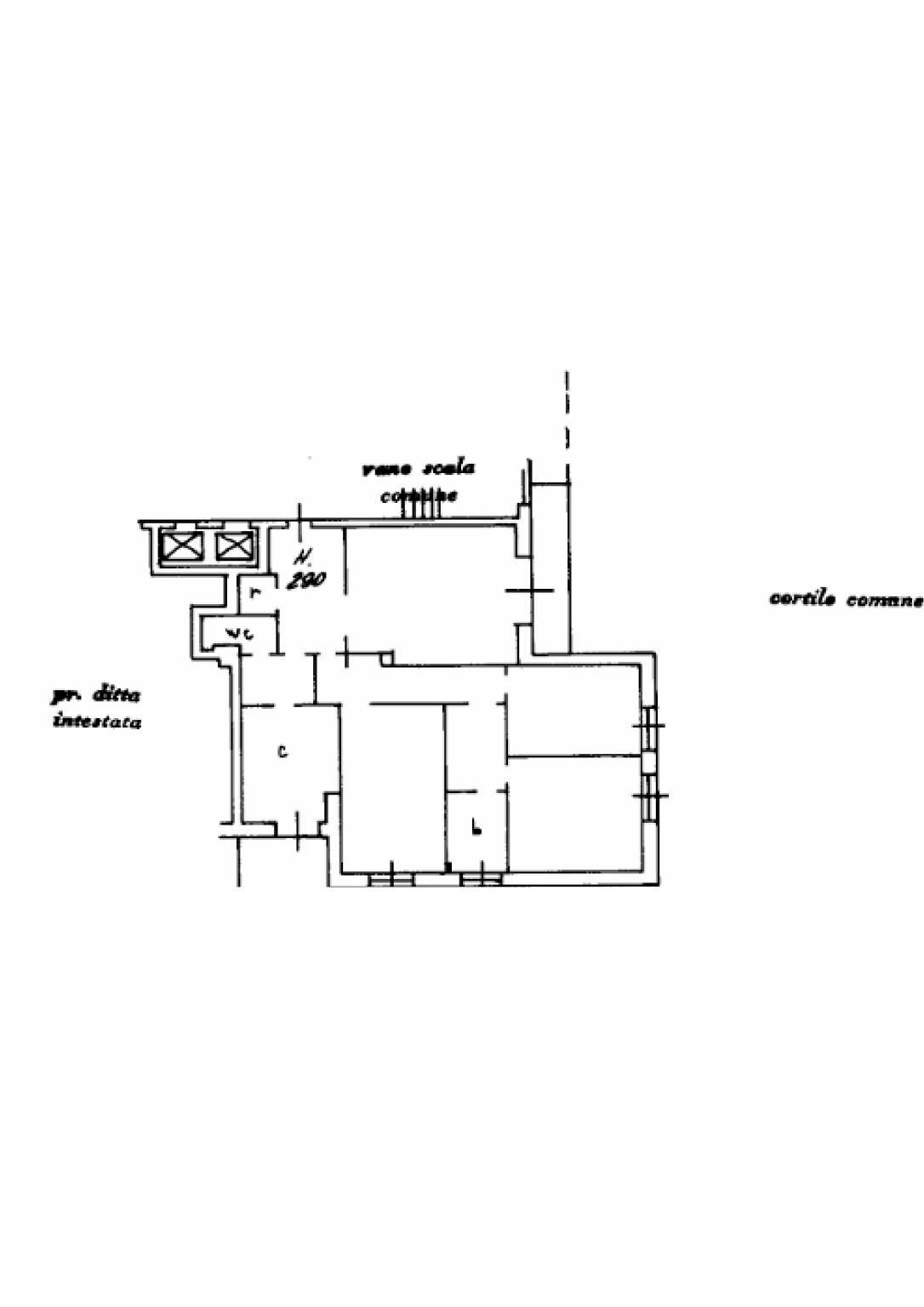 Non-buildable land via dei Valtorta, 4, Milano (neighborhood Turro) - floor plans 1