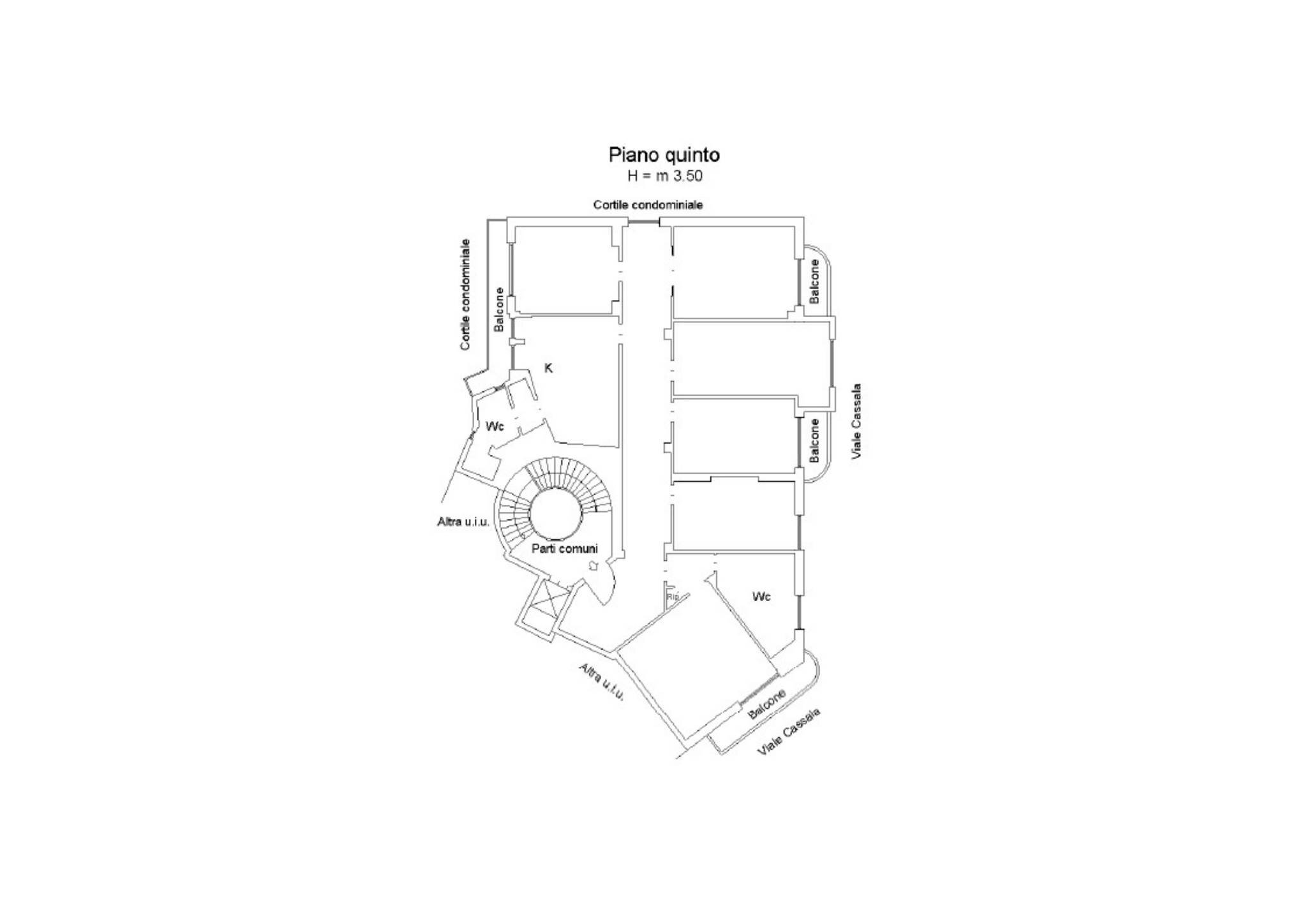 Terreno non edificabile viale Cassala, 11, Milano - planimetria 1