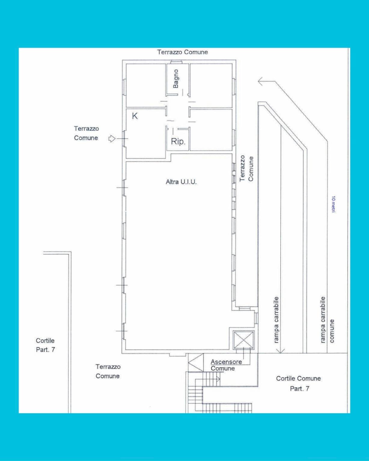 Terreno non edificabile via Ruggero Leoncavallo, 17, Milano (zona Casoretto) - planimetria 1
