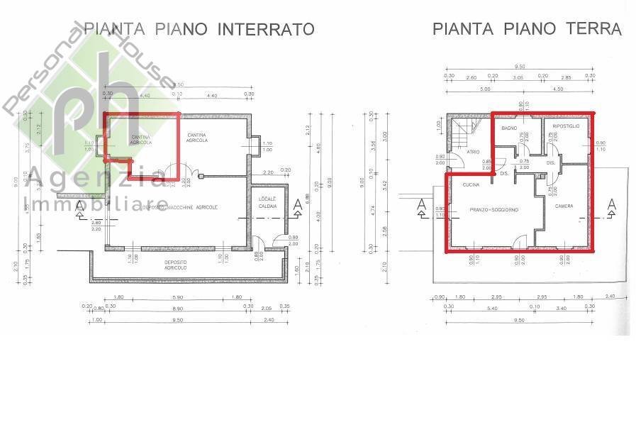Foto 18 - Four-room apartment via al castalet
 
6, Storo - floor plans 1