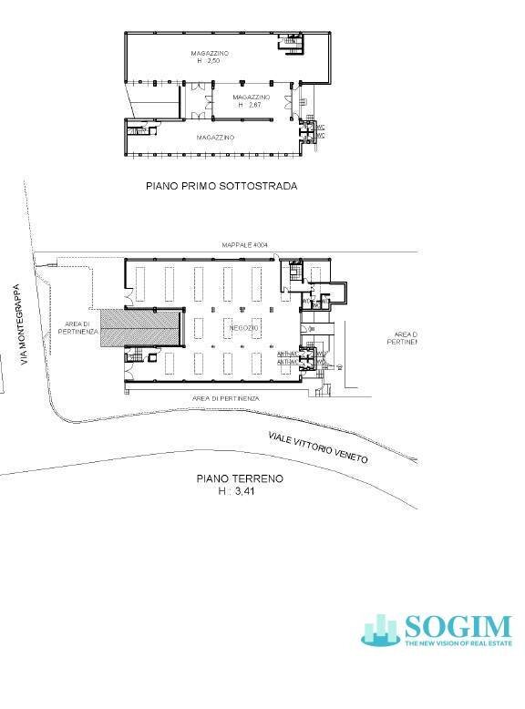 Planimetria - Commercial Premises Via Vittorio Veneto
 
98, Cirimido - floor plans 1