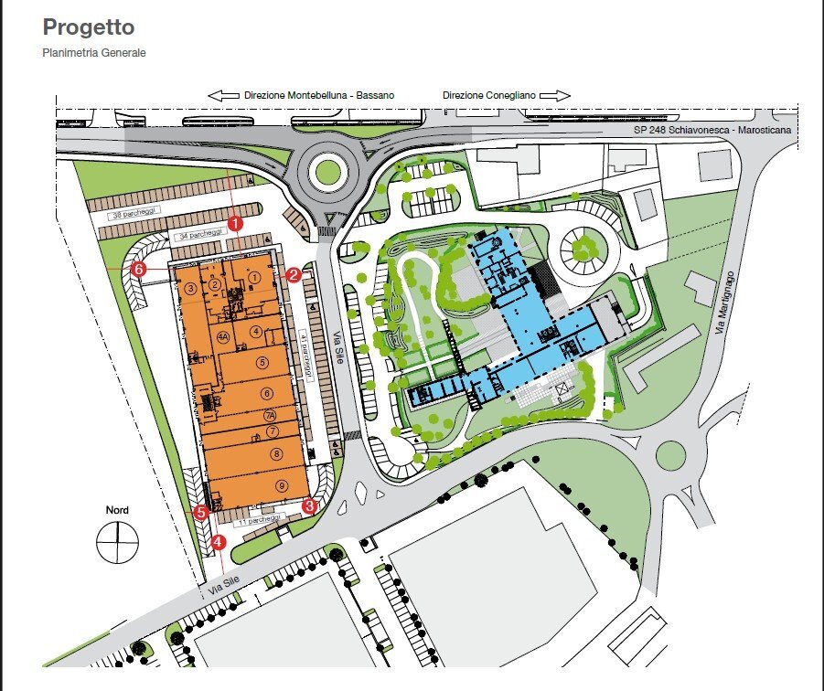 Restaurant via Sile, 6, Volpago del Montello - floor plans 1